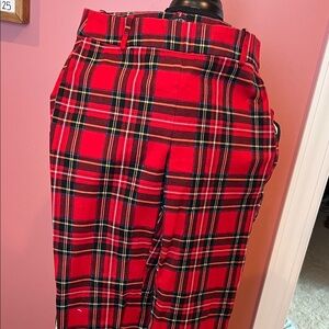 J. Crew Red Plaid Women's Skinny Pants